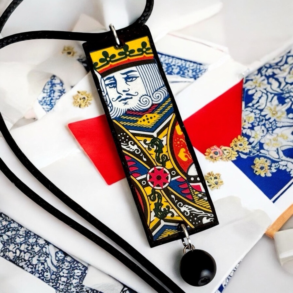 5 For $25💫Playing Card King Pendant